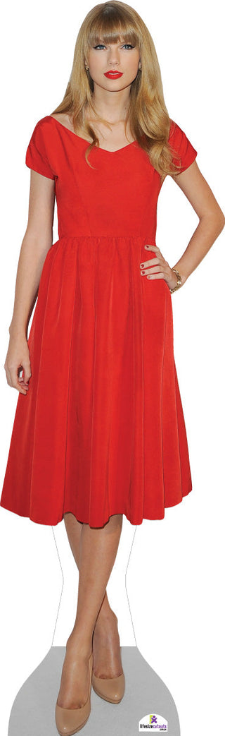 Taylor Swift in Red Dress Lifesize Cutout 680