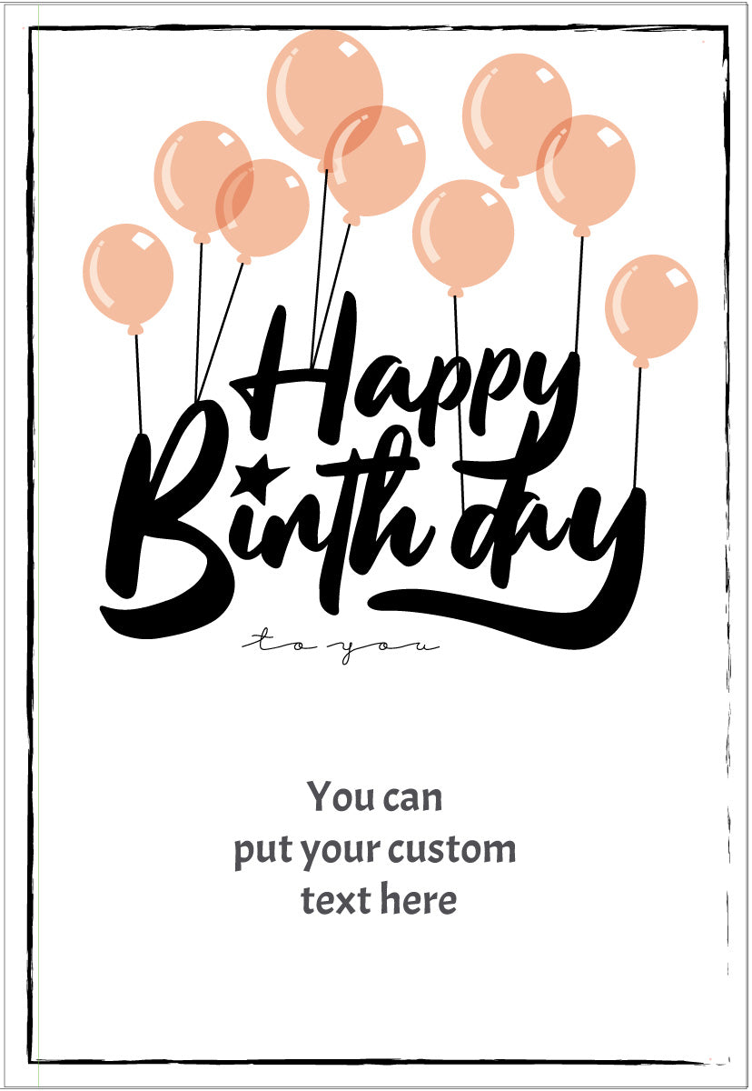 Giant Greeting Card Birthday 107 - 90cm x 60cm